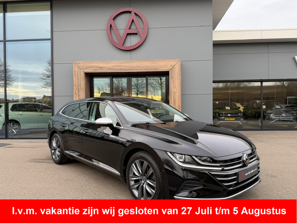 tweedehands Volkswagen Arteon Shooting Brake 2.0 TSI 190pk DSG Elegance | Camera | Trekhaak | Dode hoek | Adapt. Cruise | Rijklaar incl. garantie   – beschikbaar bij Van de Velde Auto’s