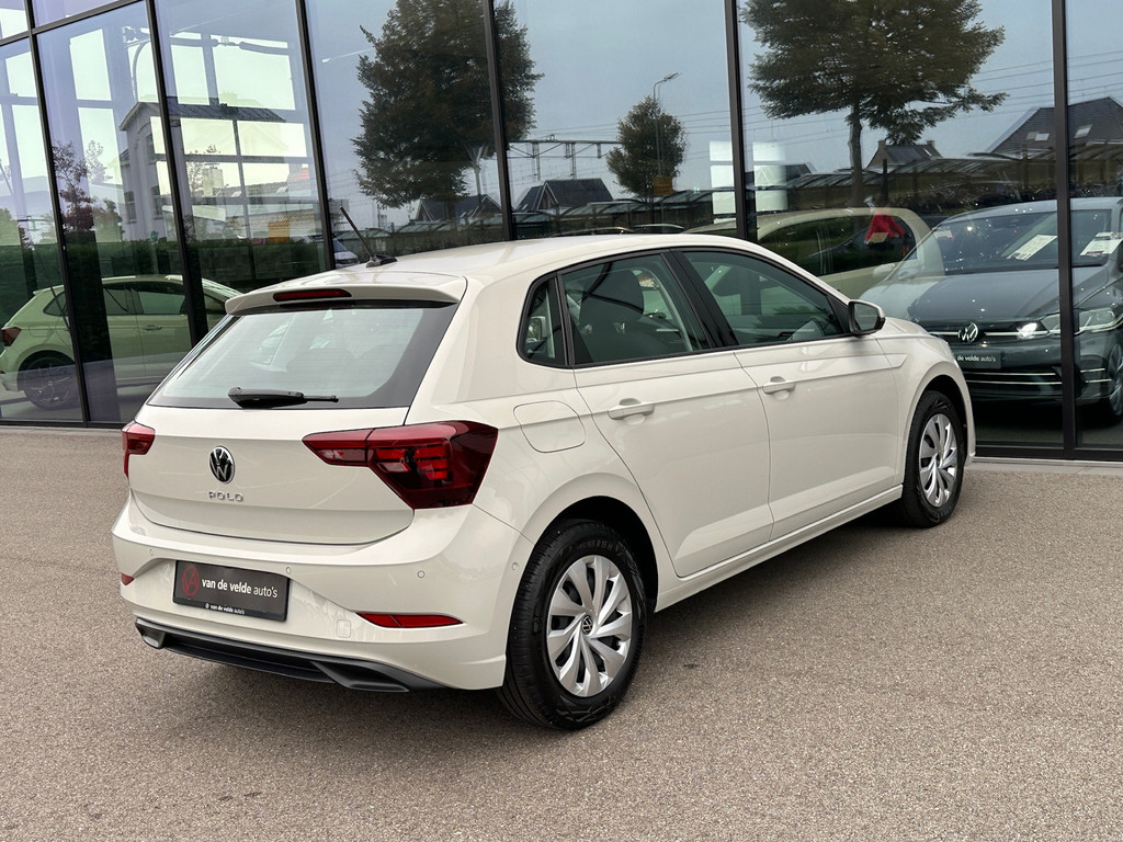 tweedehands Volkswagen Polo 1.0 TSI Life 95pk DSG | Dode hoek | Adapt. Cruise | Led | Rijklaar incl. 1 jaar Bovag garantie   – beschikbaar bij Van de Velde Auto’s
