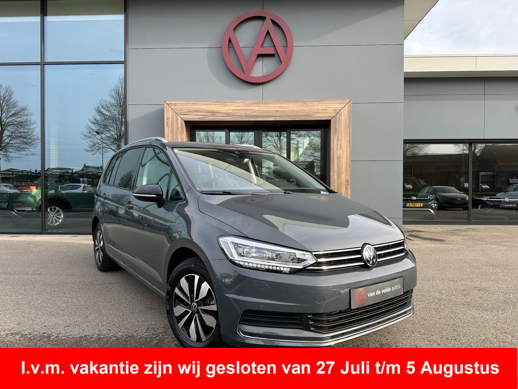 tweedehands Volkswagen Touran 1.5 TSI 150pk DSG Goal 7-persoons | Trekhaak | Dode hoek | Elek. Achterklep | Led | Rijklaar incl. garantie   – beschikbaar bij Van de Velde Auto’s