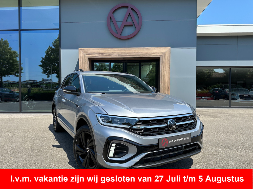 tweedehands Volkswagen T-Roc 1.5 TSI 150pk DSG R-Line | Black Style | Camera | Keyless | Elek. Achterklep | Dode hoek | Rijklaar incl. 1 jaar Bovag garantie   – beschikbaar bij Van de Velde Auto’s