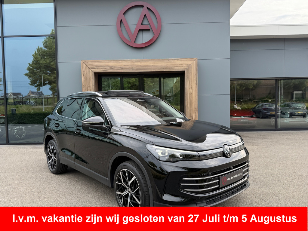 tweedehands Volkswagen Tiguan 1.5 eHybrid Elegance 204pk | Trekhaak | 20 Inch | 360 Camera | Panoramadak | Dode hoek | Elek. klep | incl. verlengde garantie   – beschikbaar bij Van de Velde Auto’s