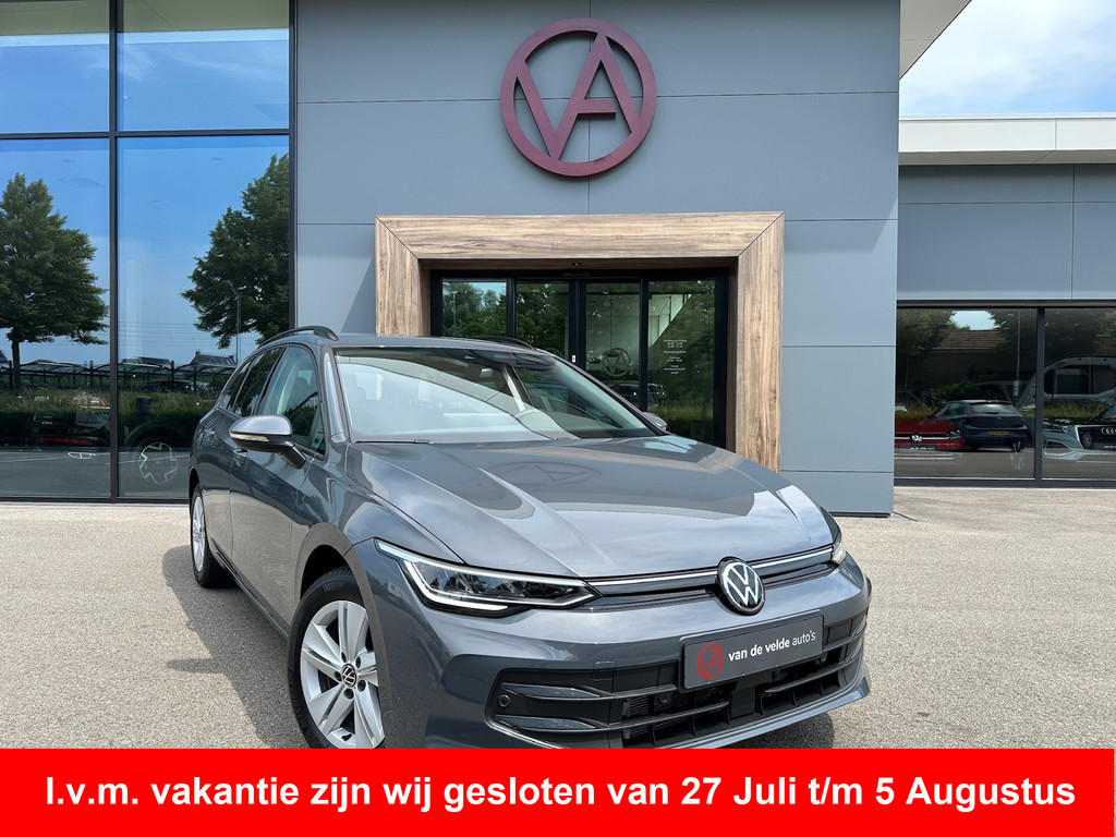 tweedehands Volkswagen Golf Variant 1.5 eTSI DSG Life | Trekhaak | Navi | Adap. Cruise | 4-season | Rijklaar incl. garantie   – beschikbaar bij Van de Velde Auto’s