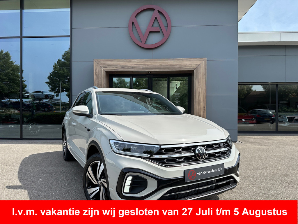 tweedehands Volkswagen T-Roc 1.5 TSI 150pk DSG R-Line | Camera | Keyless | Elek. Achterklep | Dode hoek | Rijklaar incl. 1 jaar Bovag garantie   – beschikbaar bij Van de Velde Auto’s